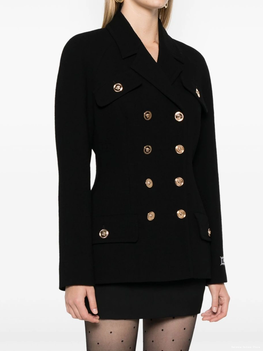 Cheap blazer crepe Medusa-motif Women Versace 0714
